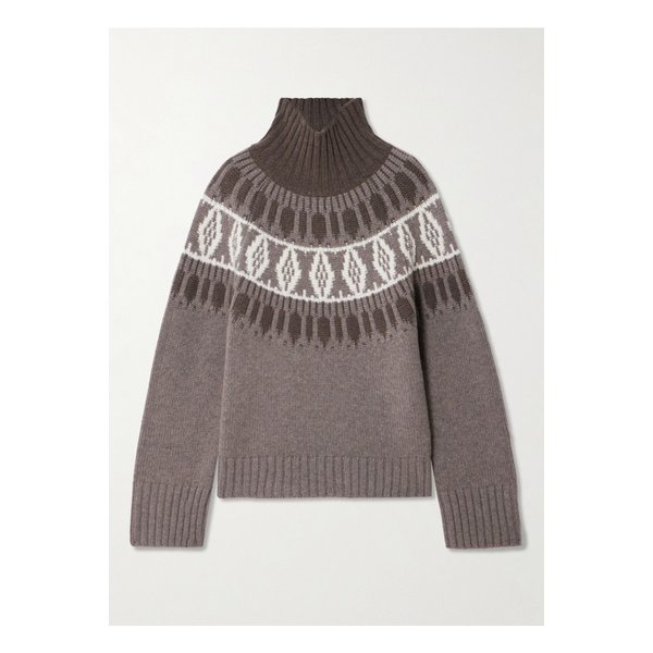 아치4 휘슬러 페어 아일 캐시미어 터틀넥 스웨터 멀티컬러 46376663162866782