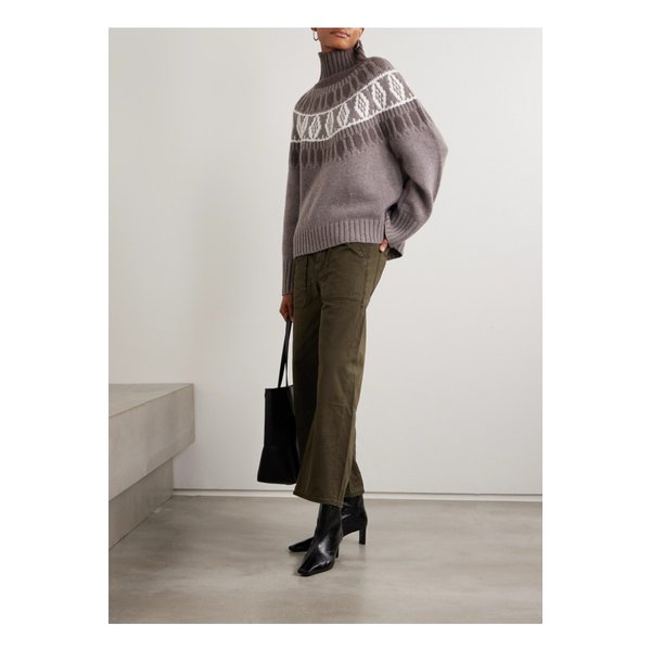 아치4 휘슬러 페어 아일 캐시미어 터틀넥 스웨터 멀티컬러 46376663162866782