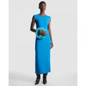 5020332 COS Open-Back Knited Midi Dress - AU Exclusive Capsule Turquoise Bright