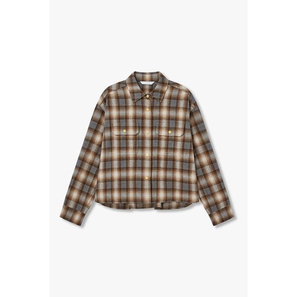 [리오더] 브러시트 체크 패턴 셔츠 7115460905260