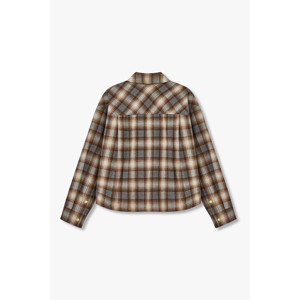 [리오더] 브러시트 체크 패턴 셔츠 7115460905260