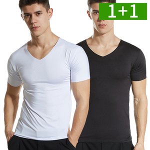 OMT 1+1 2XL~5XL 남자 냉감 반팔티셔츠 빅사이즈 슬림핏 무지 흰색 쿨링 남성 반팔티 OFDJ-STST2