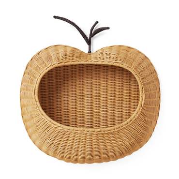 엑스투 펌리빙 Ferm Living  Apple braided wall pocket - natural 사과 브레이디드 포켓