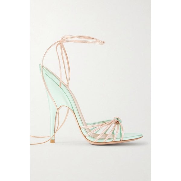 노트 메탈릭 가죽 샌들 46376663163053377