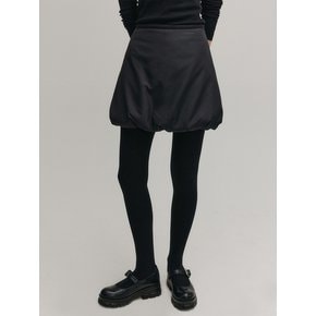 브린 숏 패딩 스커트_블랙 / BRYNN SHORT PADDING SKIRT_BLACK