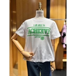 [시흥점] [시흥점] 여성 데일리 레터링 크롭 반팔 티셔츠 (EQ2BO403)