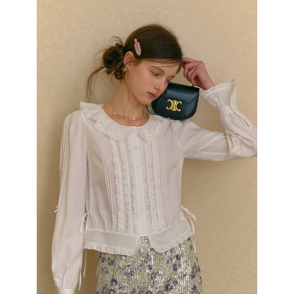 Cest_Frill doll collar white shirt