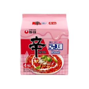 농심 신상 신라면 로제 536g (134g x 4개입)