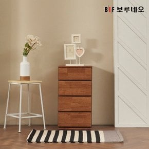 앳홈 미닉스 러버우드 원목 4단 400 서랍장