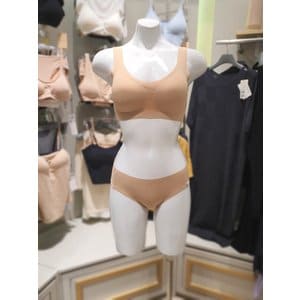 세컨스킨 패드 일체형 리브조직 심리스 브라팬티세트 DFWSU4300DFWSU4301