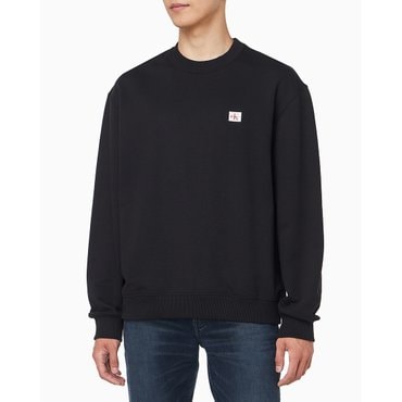 Calvin Klein Jeans 남성 프렌치테리 뱃지 크루넥 스웻셔츠(4RC273G)