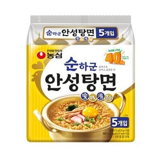 농심 순하군 안성탕면 125G 5입 4봉