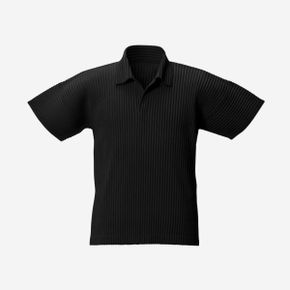 옴므 플리세 이세이 미야케 베이직 폴로 블랙 Homme Plisse Issey Miyake Basics Polo Black