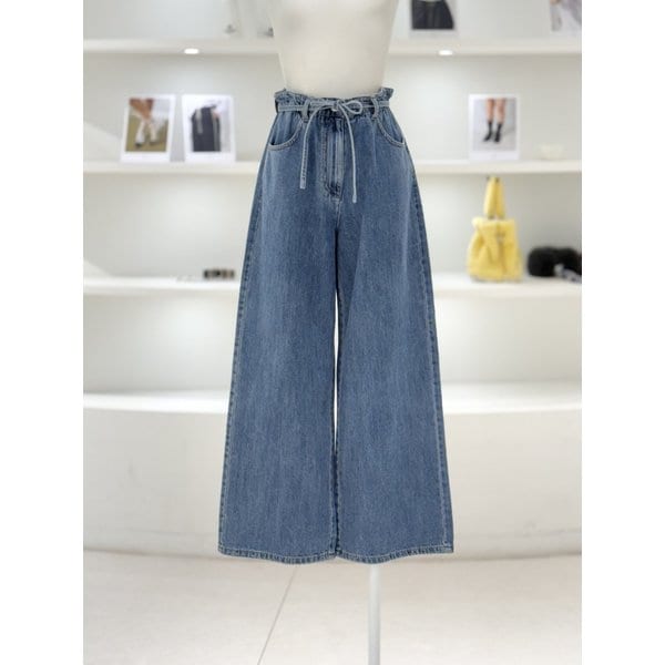 [여주점] 여성 벨티드 데님 팬츠 (L261PSA402BL2)