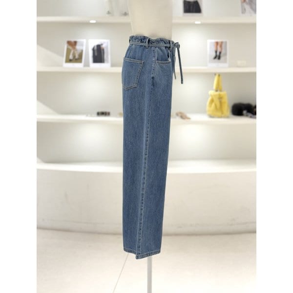 [여주점] 여성 벨티드 데님 팬츠 (L261PSA402BL2)