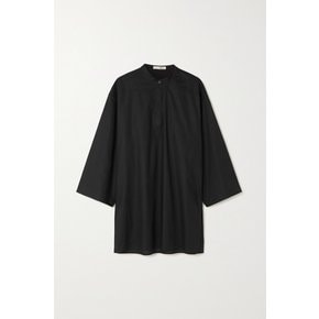 Omao Oversized Cotton-voile Tunic 블랙