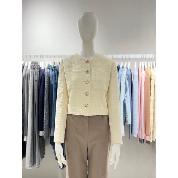 [파주점] 라운드 울 블렌드 트위드자켓 SWWJKP11700