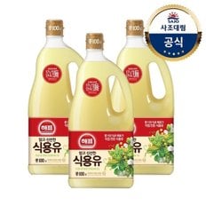 대림선 [사조대림] 해표 콩기름 1.8L X 3병 /식용유/오일/튀김/기름