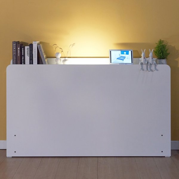 [착불]스테른 헤드 겸용 틈새 수납장 퀸 조명 포함 Q