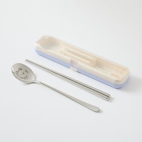 봉쥬르두부 휴대용 수저세트 블루