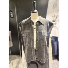 보브 스티치 플랩 포켓 니트베스트(7113350302)