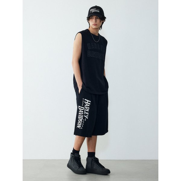 [본 라이더] 하프 스웻팬츠 블랙 HH16120051