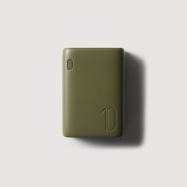 JAJU 25N 고속 충전 보조배터리(10,000mAh) 카키