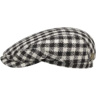  미국 스탯슨 플랫캡 헌팅캡 Stetson Harris Tweed Twotone Check Flat Cap Men - Made in German