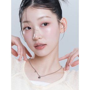 볼륨 하트 볼체인 목걸이