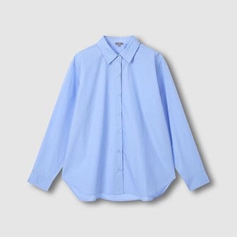 JAJU 여 루즈핏 포플린 긴팔 셔츠 J116203521051