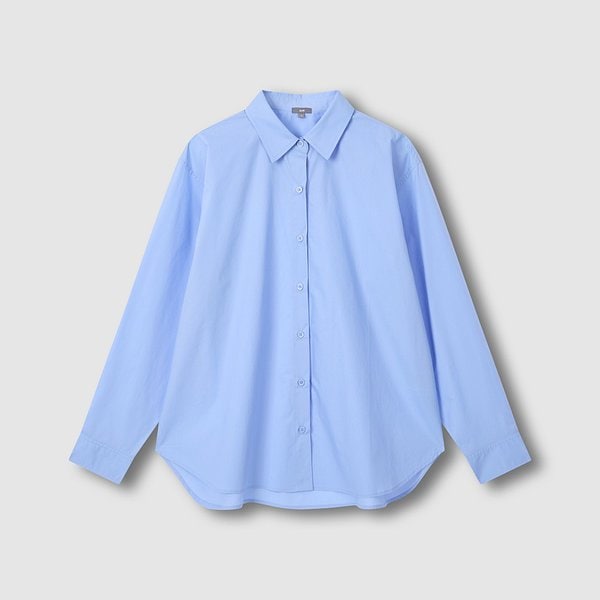 여 루즈핏 포플린 긴팔 셔츠 J116203521051