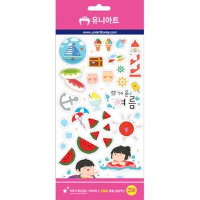 교육용투명스티커 뜨거운여름