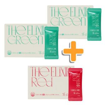 셀러허브 지쿱 디엘릭서 그린 10g x 60포(2박스) + 디엘릭서 레드 11g x 30포(1박스) (S48179312)