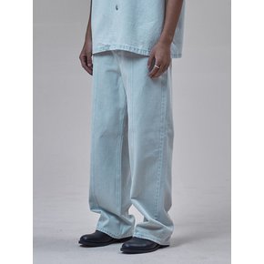 Stitch Denim Pants_Light Blue