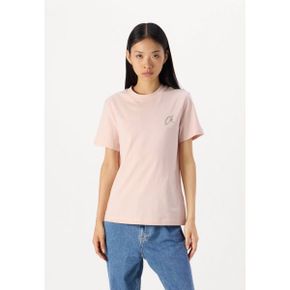 5002607 Calvin Klein REGULAR TEE - Basic T-shirt peach whip