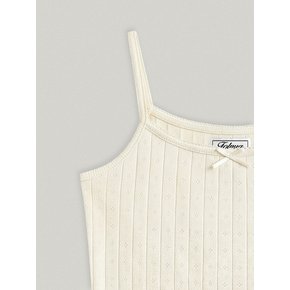 COQUETTE EYELET CARDIGAN SET (CREAM)