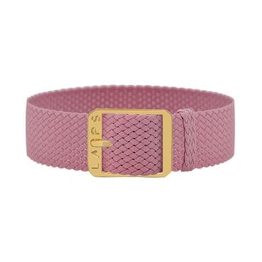 LAPS [18mm] Perlon Watch Strap (Pink Gold)_