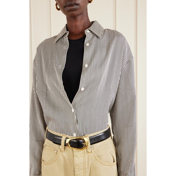 앤더슨스 글로시 텍스처 페이턴트 가죽 벨트 46376663162988355