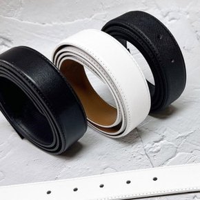 국산 플럼도트 폭33mm 교체용 소가죽벨트끈 허리띠