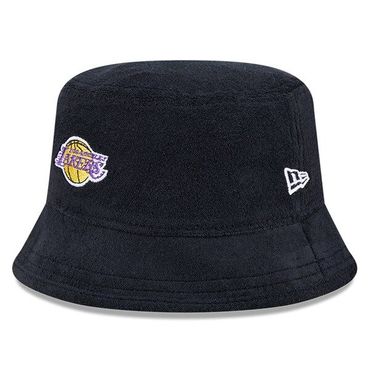 뉴에라 [해외] 1043203 뉴에라 모자 NBA LA 레이커스 Court Sport Terry Bucket Hat Black