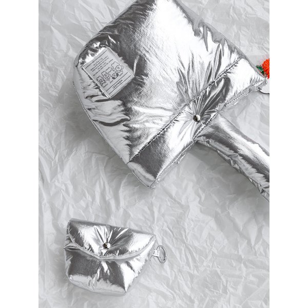 모모씨 마시멜로 토트백 silver