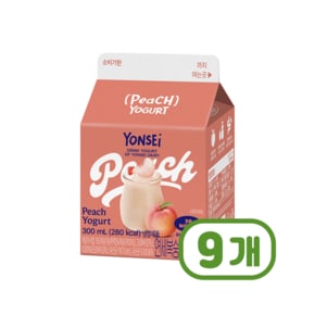 연세 복숭아요거트 팩음료 300ml x 9개