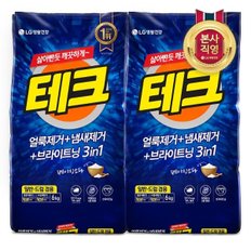 테크 3in1 분말세제 리필 6kg (진드기 사체 제거) x 2개_