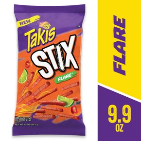 Takis  Stix  플레어  옥수수  스틱  칠리  페퍼와  라임  맛  280.7g  백