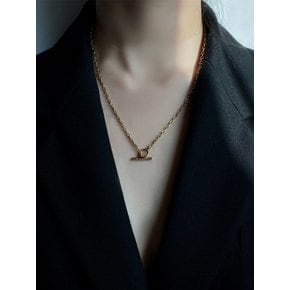 TOGGLE CHAIN NECKLACE_Gold