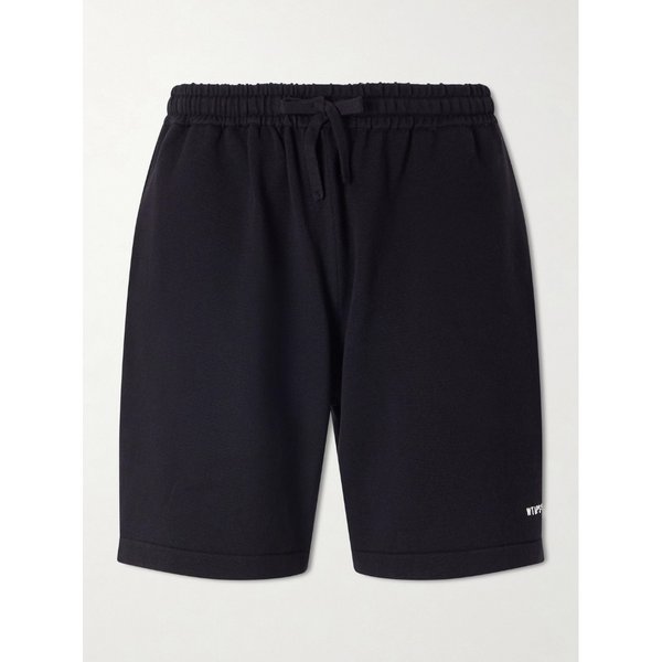 스트레이트 레그 로고 자수 코튼 블렌드 쇼츠 46376663163041750