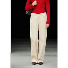 Massimo Dutti 마시모 두띠 스트레이트 레그 코듀로이 팬츠 - 바지 베이지 8087014