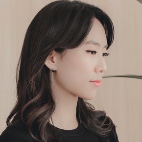 제이로렌 M02624 엔틱오닉스 드롭 실버 체인귀걸이_(769963)