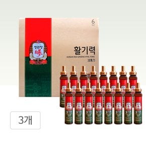 활기력 20ml 16개입 3개 6년근 홍삼농축 쇼핑백포함 TD