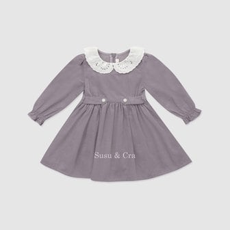 슈슈앤크라 mini 벨라즈 코듀로이 원피스 ㅡ 라일락